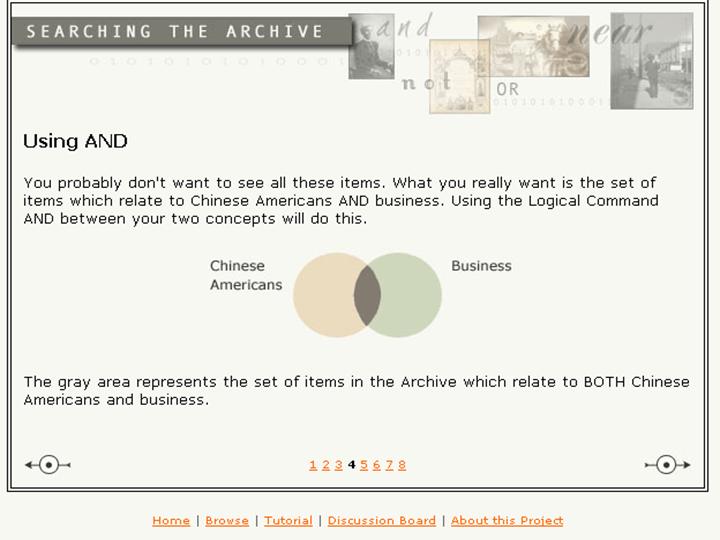 Figure 9: Locating materials: Boolean search Chinese AND Business