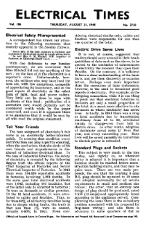 Electrical Times vol. 106 no. 2758 (1944)