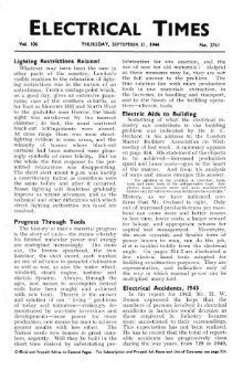Electrical Times vol. 106 no. 2761 (1944)