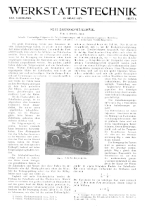 Werkstattstechnik Jg. 21 H. 6 (1927)