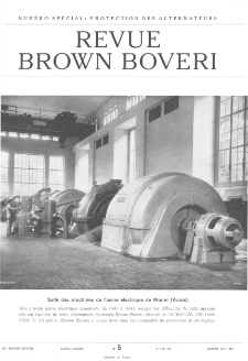 Revue Brown Boveri a. XXXII no 5 (1945)