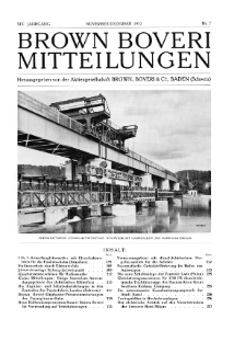 Brown Boveri Mitteilungen Jg. XIX Nr. 7 (1932)