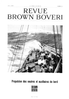 Revue Brown Boveri a. XXIX no 9 (1942)