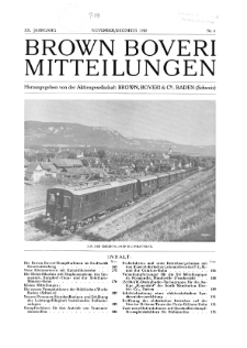 Brown Boveri Mitteilungen Nr. 6 s. 161-175