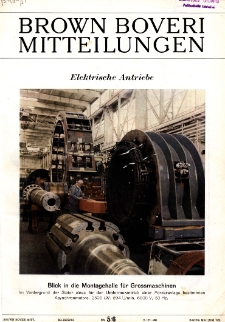 Brown Boveri Mitteilungen Nr. 5-6 s. 129-167
