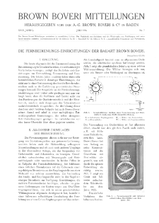 Brown Boveri Mitteilungen Jg. XXIII Nr. 7 (1936)
