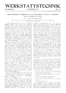 Werkstattstechnik Jg. 21 H. 18 (1927)