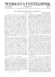 Werkstattstechnik Jg. 21 H. 23 (1927)