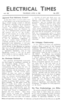 Electrical Times vol. 105 no. 2737 (1944)