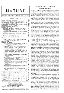 Nature : a weekly illustrated journal of science vol. 156 no. 3956 (1945)