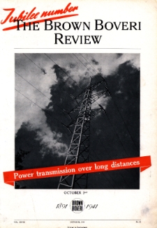 Revue Brown Boveri : publiée par la Société Anonyme Brown, Boveri & Cie nr 10 pp. 287-336 (1941)