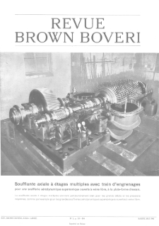 Revue Brown Boveri : publiée par la Société Anonyme Brown, Boveri & Cie nr 5 (1944)