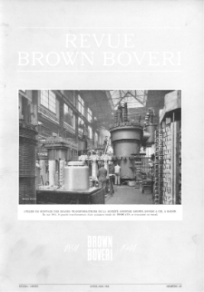 Revue Brown Boveri : publiée par la Société Anonyme Brown, Boveri & Cie nr 4-5 (1941)