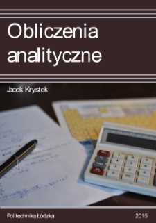 Obliczenia analityczne. Wyd. 1.