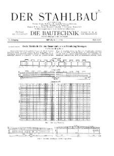 Der Stahlbau : Beilage zur Zeitschrift Die Bautechnik Jg. 14 H. 12-13 (1941)