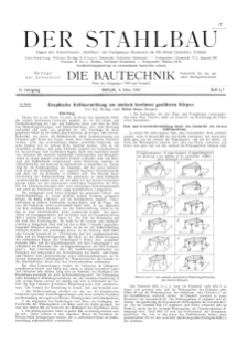 Der Stahlbau : Beilage zur Zeitschrift Die Bautechnik Jg. 15 H. 6-7 (1942)