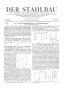 Der Stahlbau : Beilage zur Zeitschrift Die Bautechnik Jg. 17 H. 18-20 (1944)