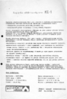 Kopiarka elektrostatyczna KE-1