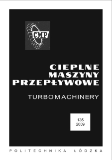 Zeszyty Naukowe. Cieplne Maszyny Przepływowe. Turbomachinery nr 135 (2009)