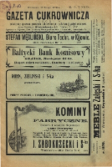 Gazeta cukrownicza R. 15, t. 29 nr 21 (1908)