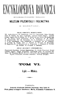 Encyklopedya rolnicza T. 6 (Machiny i narzędzia rolnicze. Część szczegółowa - 3)