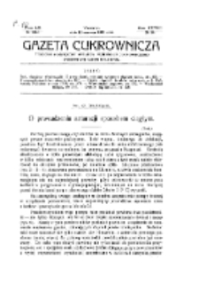 Gazeta cukrownicza R. 28, t. 52 nr 24 (1920)