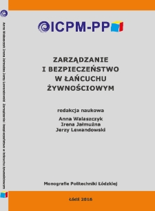 Zarządzanie i bezpieczeństwo w łańcuchu żywnościowym
