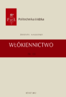 Zeszyty Naukowe. Włókiennictwo nr 68 (2012)