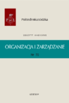 Zeszyty Naukowe. Organizacja i Zarządzanie z. 70 (2017)