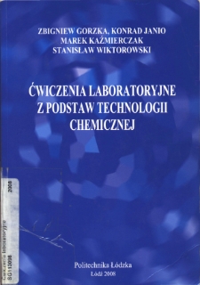 Ćwiczenia laboratoryjne z podstaw technologii chemicznej