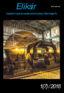 Eliksir : czasopismo naukowo-dydaktyczne Wydziału Chemicznego Politechniki Łódzkiej Nr 1(7) (2018)