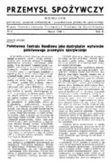 Przemysł Spożywczy : miesięcznik poświęcony sprawom technicznym i gospodarczym przemysłu spożywczego R. II, nr 3 (1948)