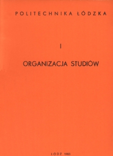 Plan studi&oacute;w na rok akademicki 1983/84