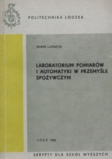 Laboratorium pomiarów i automatyki w przemyśle spożywczym