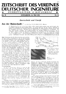 Zeitschrift des Vereines Deutscher Ingenieure R. 76, nr 20 (1932)
