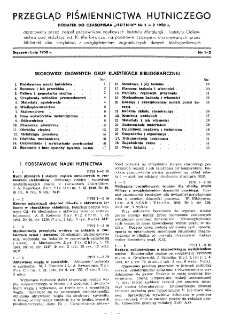 Przegląd piśmiennictwa hutniczego nr 1-2 (1950)