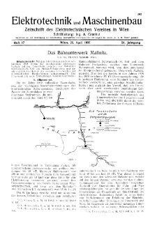 Elektrotechnik und Maschinenbau Jg. 54 H. 17 (1936)