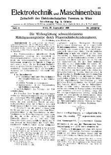 Elektrotechnik und Maschinenbau Jg. 54 H. 38 (1936)