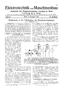 Elektrotechnik und Maschinenbau Jg. 54 H. 45 (1936)