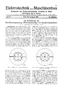 Elektrotechnik und Maschinenbau Jg. 54 H. 47 (1936)