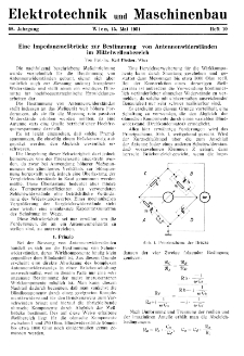 Elektrotechnik und Maschinenbau Jg. 68 H. 10 (1951)