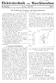 Elektrotechnik und Maschinenbau Jg. 68 H. 11 (1951)