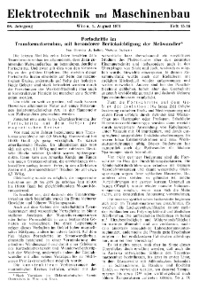 Elektrotechnik und Maschinenbau Jg. 68 H. 15-16 (1951)
