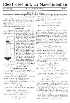 Elektrotechnik und Maschinenbau Jg. 68 H. 24 (1951)