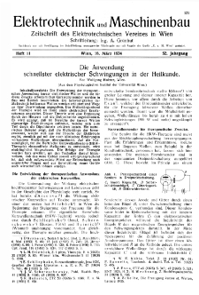 Elektrotechnik und Maschinenbau Jg. 52 H. 11 (1934)