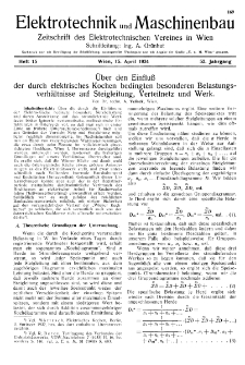 Elektrotechnik und Maschinenbau Jg. 52 H. 15 (1934)