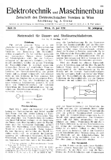 Elektrotechnik und Maschinenbau Jg. 52 H. 28 (1934)