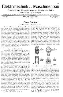 Elektrotechnik und Maschinenbau Jg. 52 H. 32 (1934)