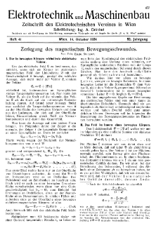 Elektrotechnik und Maschinenbau Jg. 52 H. 41 (1934)
