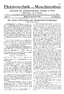 Elektrotechnik und Maschinenbau Jg. 52 H. 51 (1934)